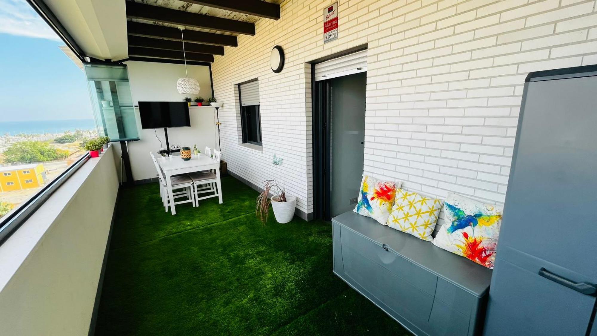 Atico Con Piscina Y Vistas Al Mar Habitat Litoral Apartman Málaga Kültér fotó