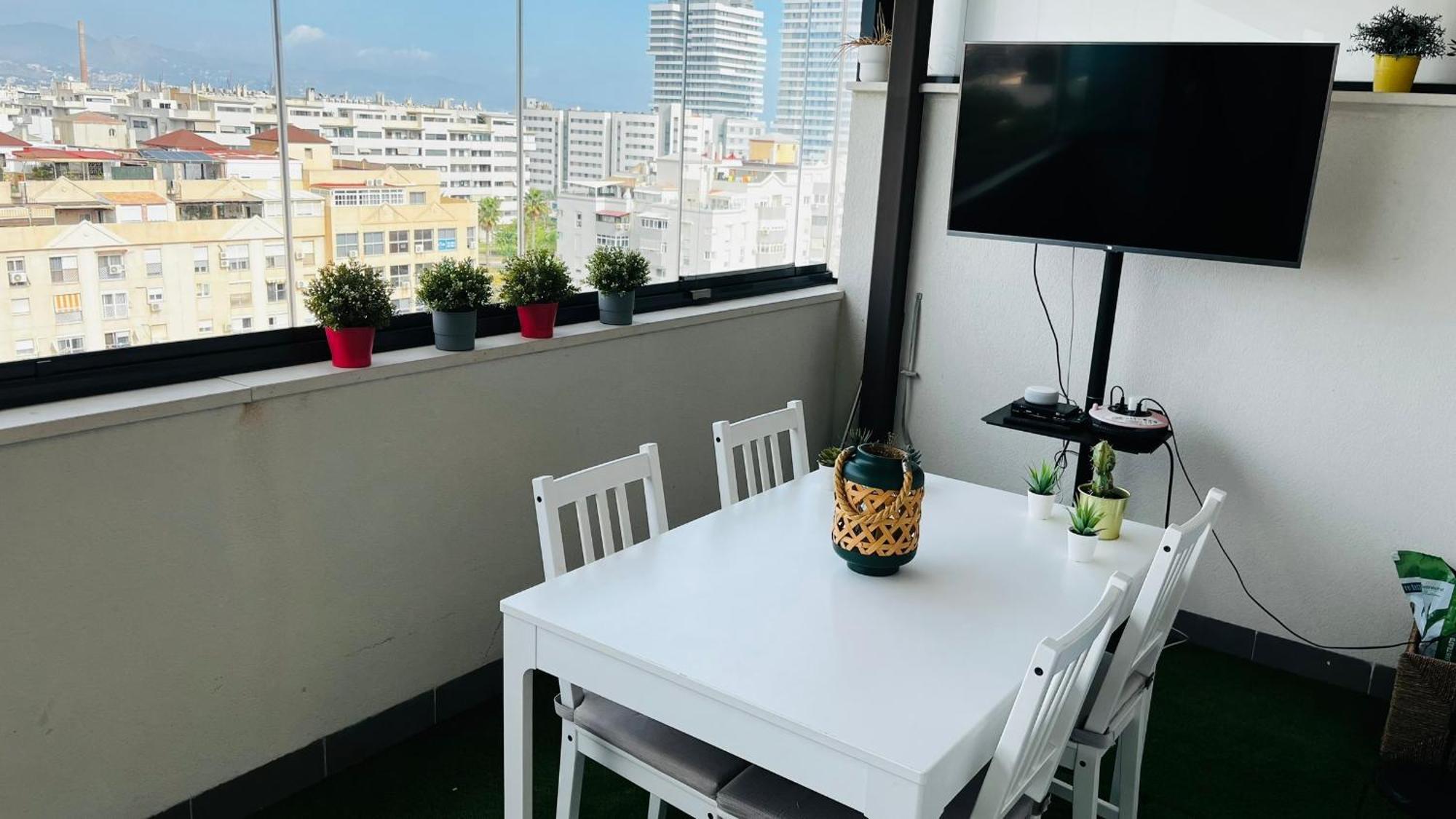 Atico Con Piscina Y Vistas Al Mar Habitat Litoral Apartman Málaga Kültér fotó